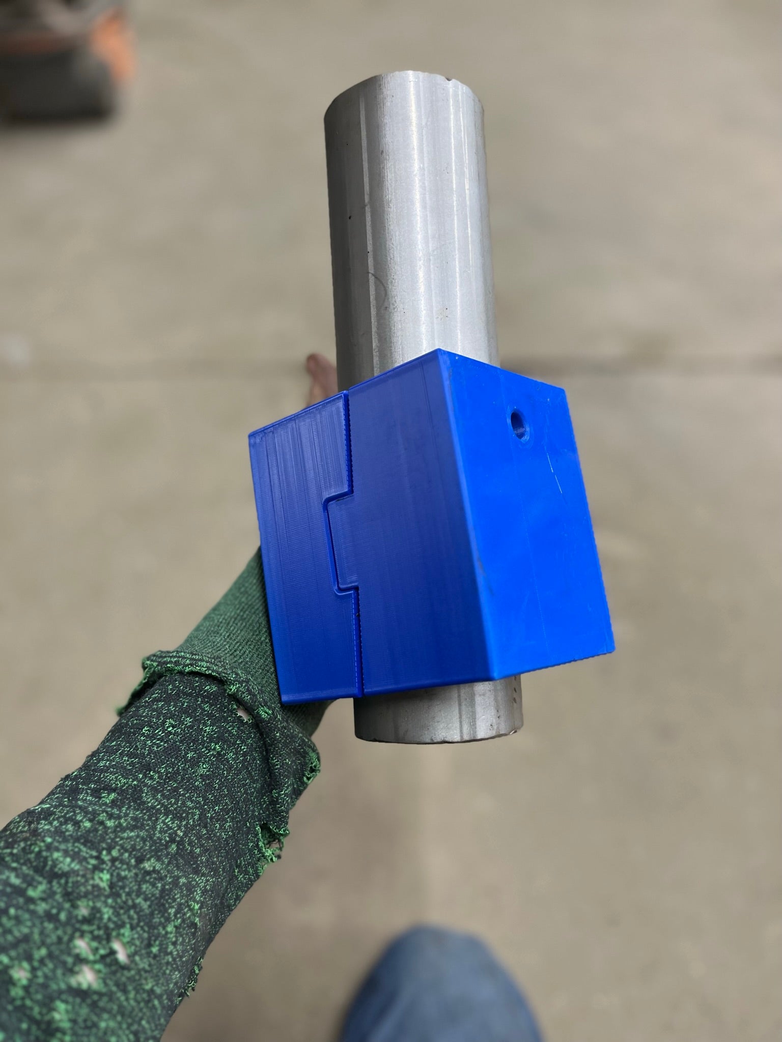 3" Tube - 15° Pie Cut - Horizontal Bandsaw Fixture
