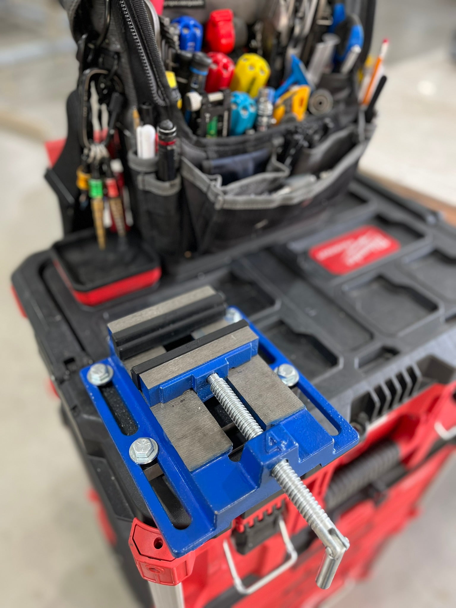 drill press vise packout mount